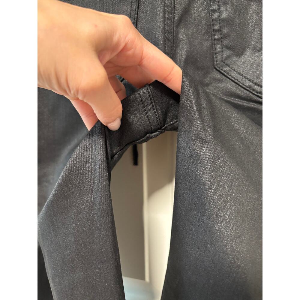 Kendall + Kylie The Jogger Black Coated Skinny Pants M - Picture 9 of 11